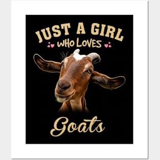 Goat Magic Fashionable Tee Celebrating the Playfulness of Farm Animals Posters and Art